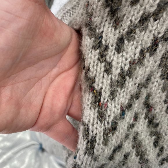 Vintage Country Concepts grandma cardigan sweater size 1X 2X grey plus size - Picture 6 of 9